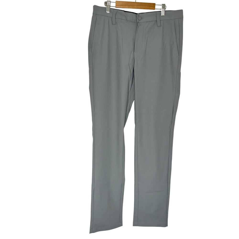 Dockers Gray Tech Chino Slim Fit Dress Pants 100% Polyester NWT Mens 30X32